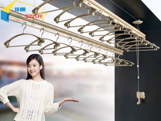 Giàn phơi thông minh, những kỷ lục thú vị về giàn phơi thông minh, Giàn phơi thông minh có thiết kế đẹp nhất, giàn phơi quần áo có mẫu mã đa dạng nhất, khả năng phơi đồ của giàn phơi thông minh, giàn phơi Hòa Phát