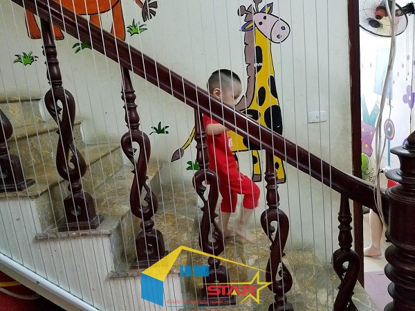 lắp đặt lưới an toàn, lưới cáp an toàn, lưới an toàn cầu thang, lưới an toàn ban công, lưới an toàn cho bé, lưới an toàn nhà phố, Tuấn Vinh Shop