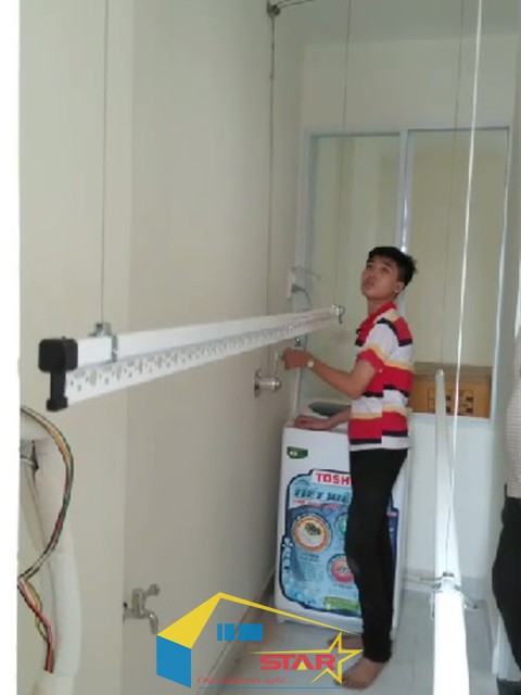 bộ dây phơi quần áo giàn phơi thông minh, bộ dây phơi quần áo, dây phơi quần áo giàn phơi thông minh, giàn phơi thông minh, dây cáp giàn phơi, Cáp giàn phơi thông minh