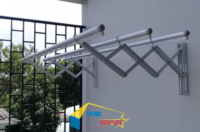 Giàn Phơi Gắn Tường, căn hộ chung cư, nhà phố có diện tích hạn chế, Tuấn Vinh Shop, Giàn Phơi Gắn Tường Là Gì, Giàn phơi xếp gấp, Giàn phơi thanh ngang cố định, Báo Giá Giàn Phơi Gắn Tường, các loại giàn phơi gắn tường