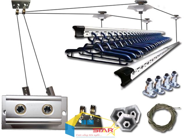 Giàn phơi thông minh Sankaku, Giàn phơi thông minh, giàn phơi Sankaku, Dây cáp inox 304, Tuấn Vinh Shop, giàn phơi Sankaku, Địa chỉ cung cấp phụ kiện giàn phơi thông minh Gianphoithongminh.org,