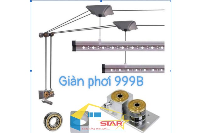Giàn phơi Hòa Phát 999B, Giàn phơi 999B, Bảo dưỡng giàn phơi tay quay,
