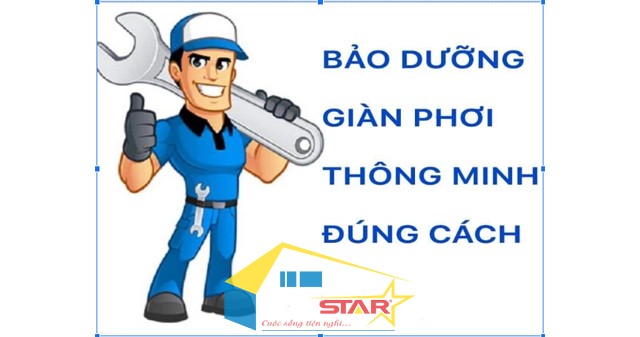 bảo dưỡng giàn phơi, sửa giàn phơi thông minh, thay dây cáp giàn phơi, bảo trì giàn phơi, Tuấn Vinh Shop, thợ sửa giàn phơi