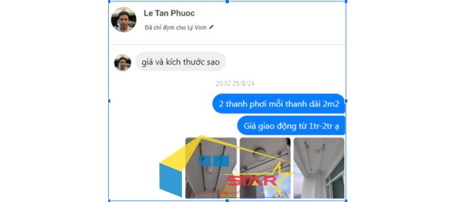 giàn phơi gắn tường, báo giá giàn phơi gắn tường, giàn phơi inox, mua giàn phơi tại TP.HCM, Tuấn Vinh Shop, giàn phơi thông minh