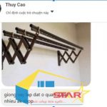 Tuấn Vinh Shop lắp đặt giàn phơi gắn tường cho chị Thúy Cao ở Quận 2