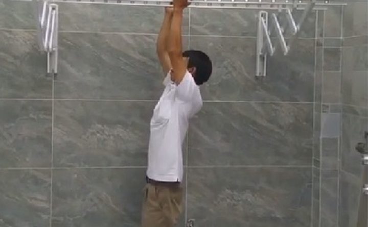 giàn phơi gắn tường, giàn phơi thông minh gắn tường, lắp đặt giàn phơi gắn tường TP.HCM, Tuấn Vinh Shop, báo giá giàn phơi gắn tường, giàn phơi tiết kiệm không gian, giàn phơi ban công nhỏ
