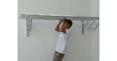 Giàn phơi thông minh gắn tường, Giàn phơi xếp gắn tường, Sản phẩm giàn phơi thông minh, Giàn phơi điều khiển từ xa, Cấu tạo giàn phơi thông minh gắn tường, Tuấn Vinh Shop
