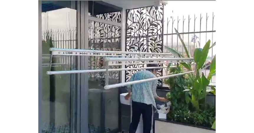 Giàn phơi thông minh, Sử dụng giàn phơi thông minh, Quá trình sử dụng giàn phơi thông minh, Bộ giàn phơi, Giàn phơi, Cách dùng giàn phơi bền lâu